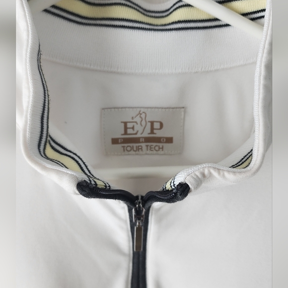 E.P Pro Tour Tech Pullover | white | small | Golf - Picture 3 of 5